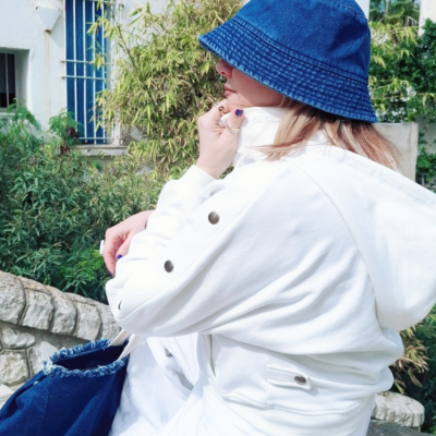 Jog blanc en molleton 17H17