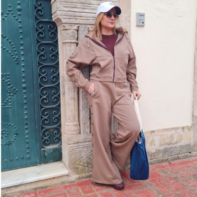 Set - jogging 17H17 taupe - it’s time to move padellista