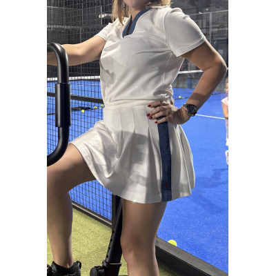 Jupe short padel en coton lycra femme 17 h17