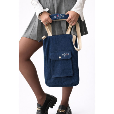 pochette PC mac ou autre ordinateur en jean